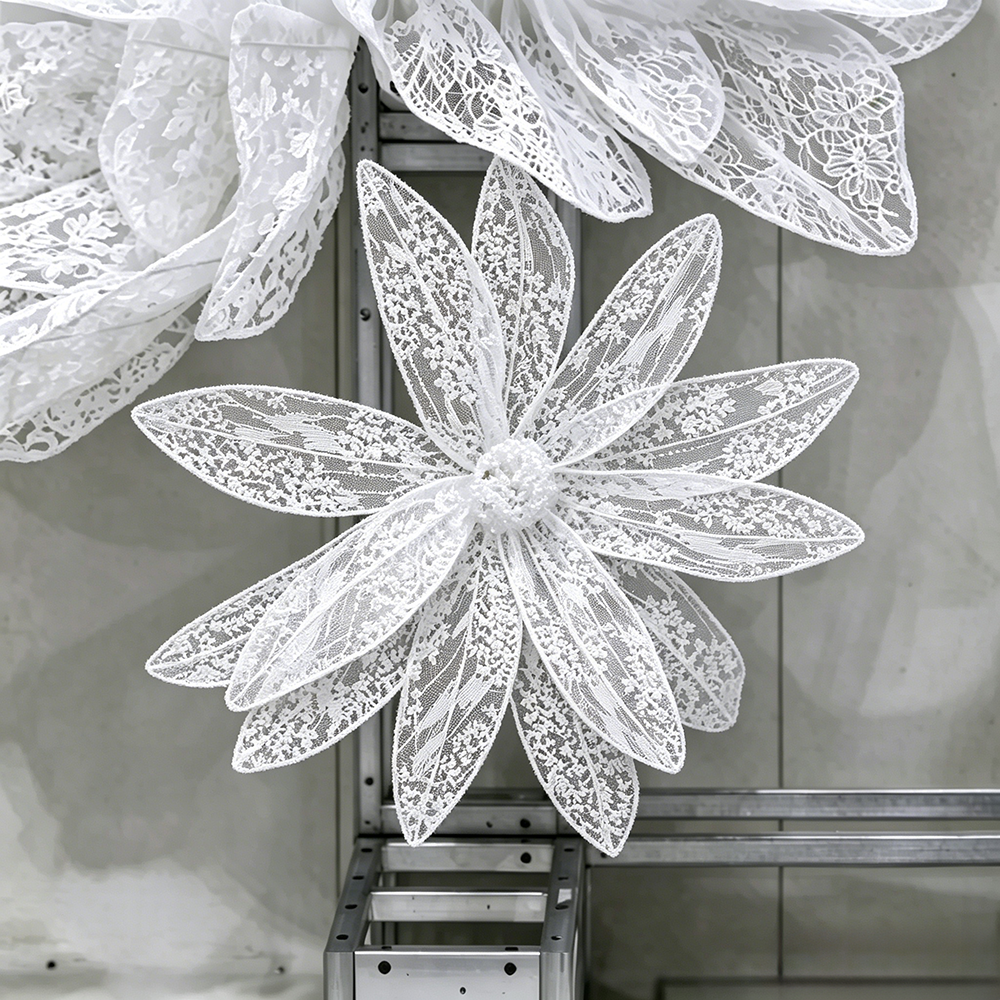 Flowerva Lace Silhouette Floral Art Installation