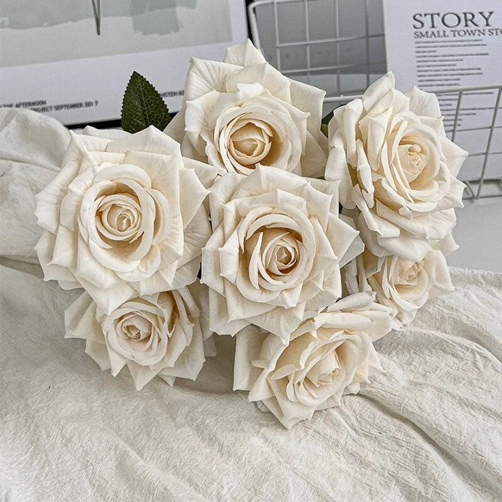 Flowerva  Cappuccino-Hued Premium Faux Rose