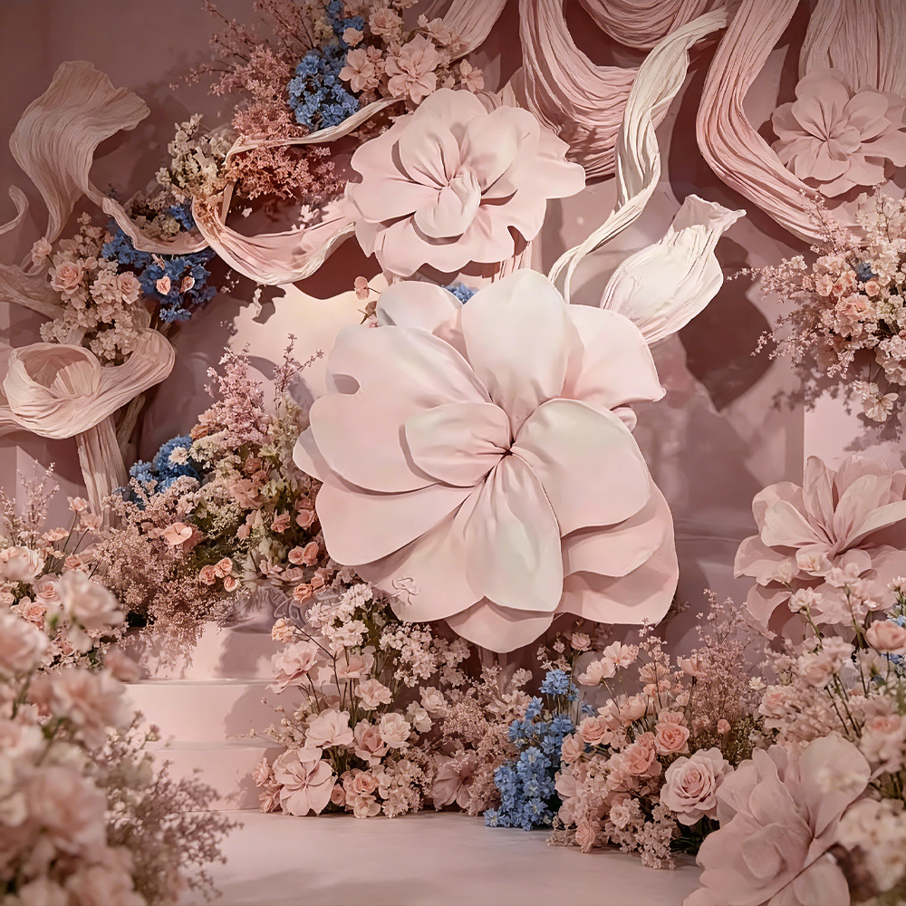 Flowerva Blush Aetherial Arc Premium Decor