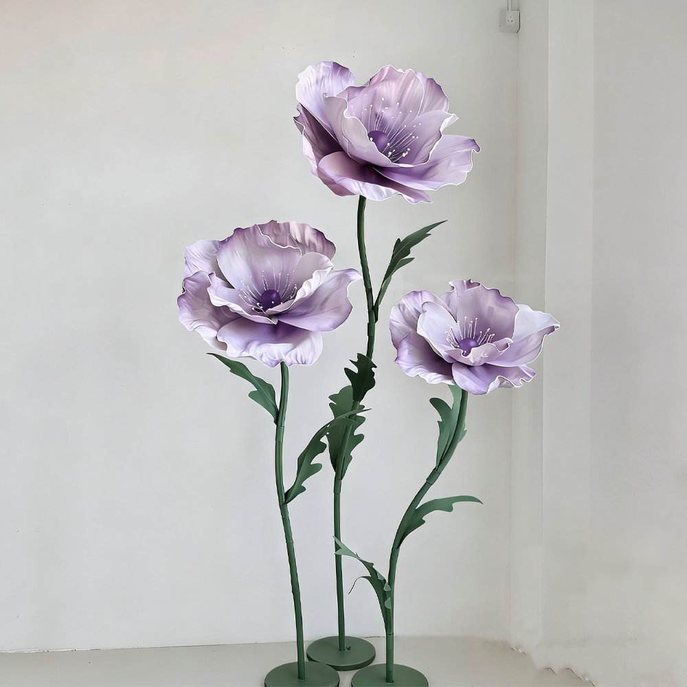 Flowerva Luminous Sheer Poppy Premium Flower