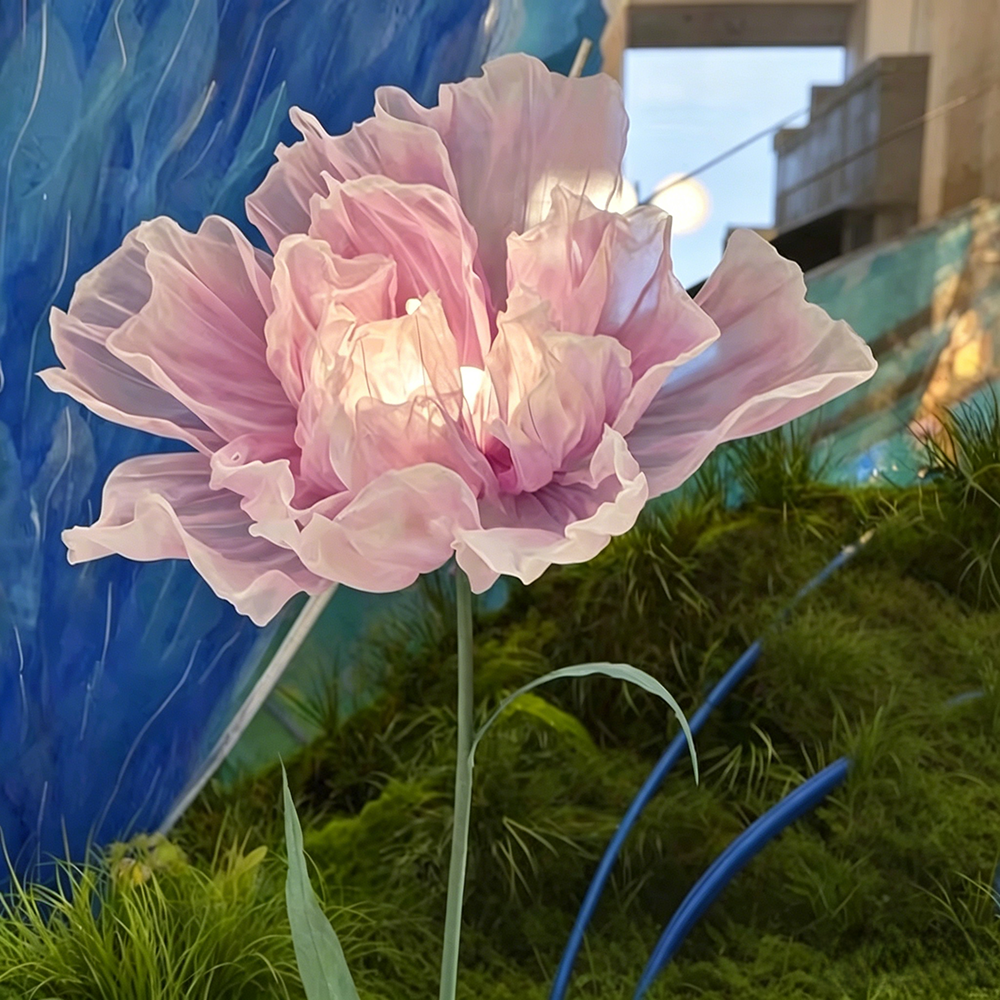Flowerva Luminous Veil Blooms Premium Decor