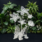 Flowerva Transparent Bloom Monolith Premium Decor