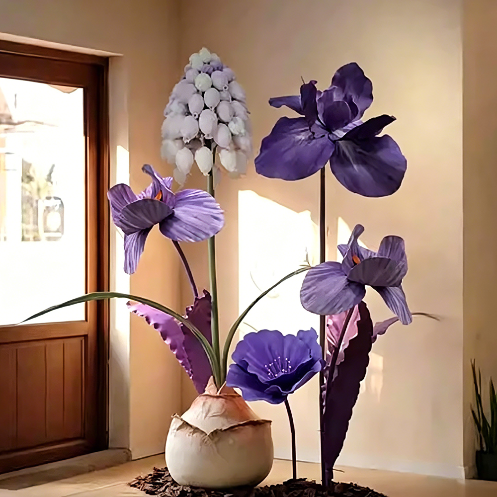 Flowerva Muscari Palette Artisan Premium Decor