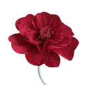 Flowerva Crimson Monochromatic Relief Premium Decor