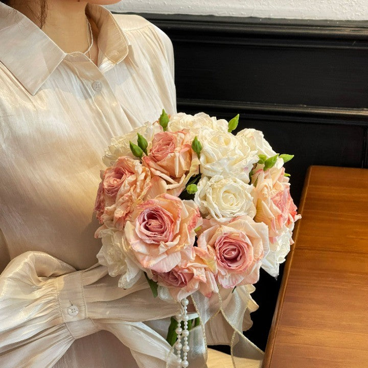 Flowerva  Exquisite Bridal Bouquet - Romantic Wedding Flower