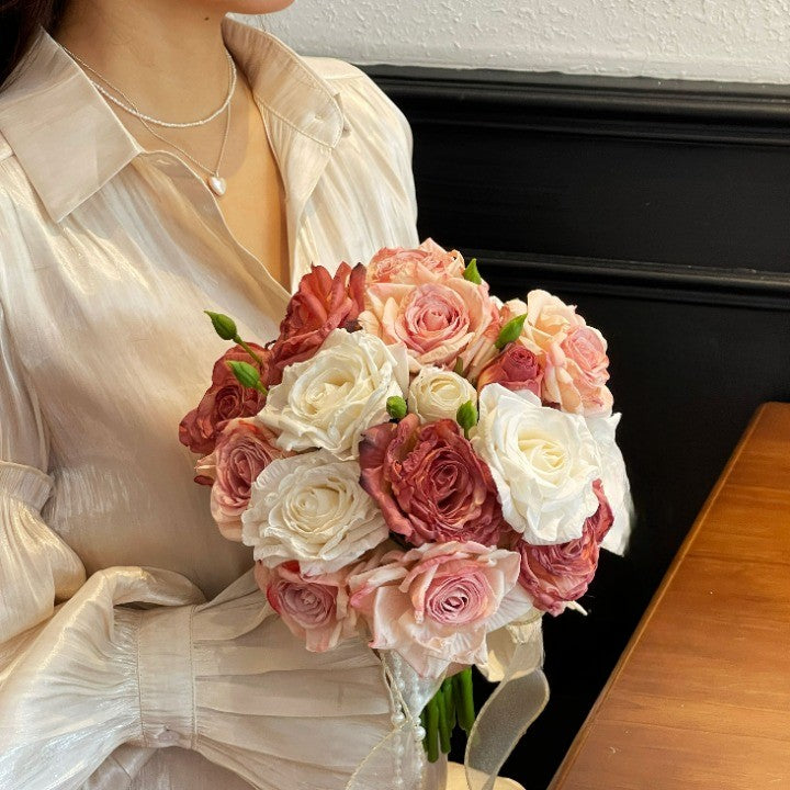 Flowerva  Exquisite Bridal Bouquet - Romantic Wedding Flower