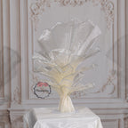 Flowerva Airy Champagne Veil Eternal Table Flower
