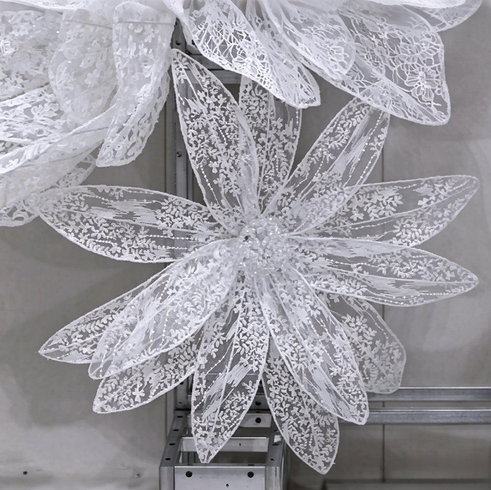 Flowerva Lace Silhouette Floral Art Installation