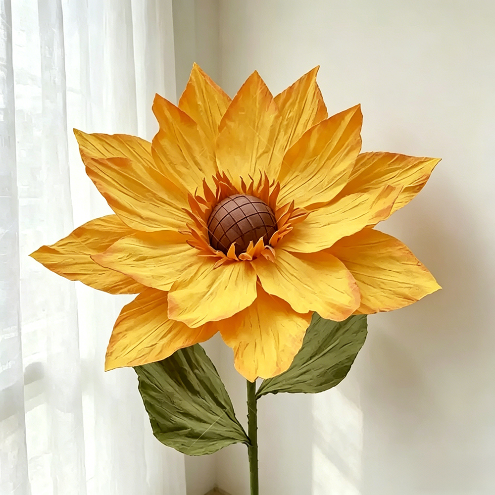 Flowerva Sunflower Golden Aura Premium Decor