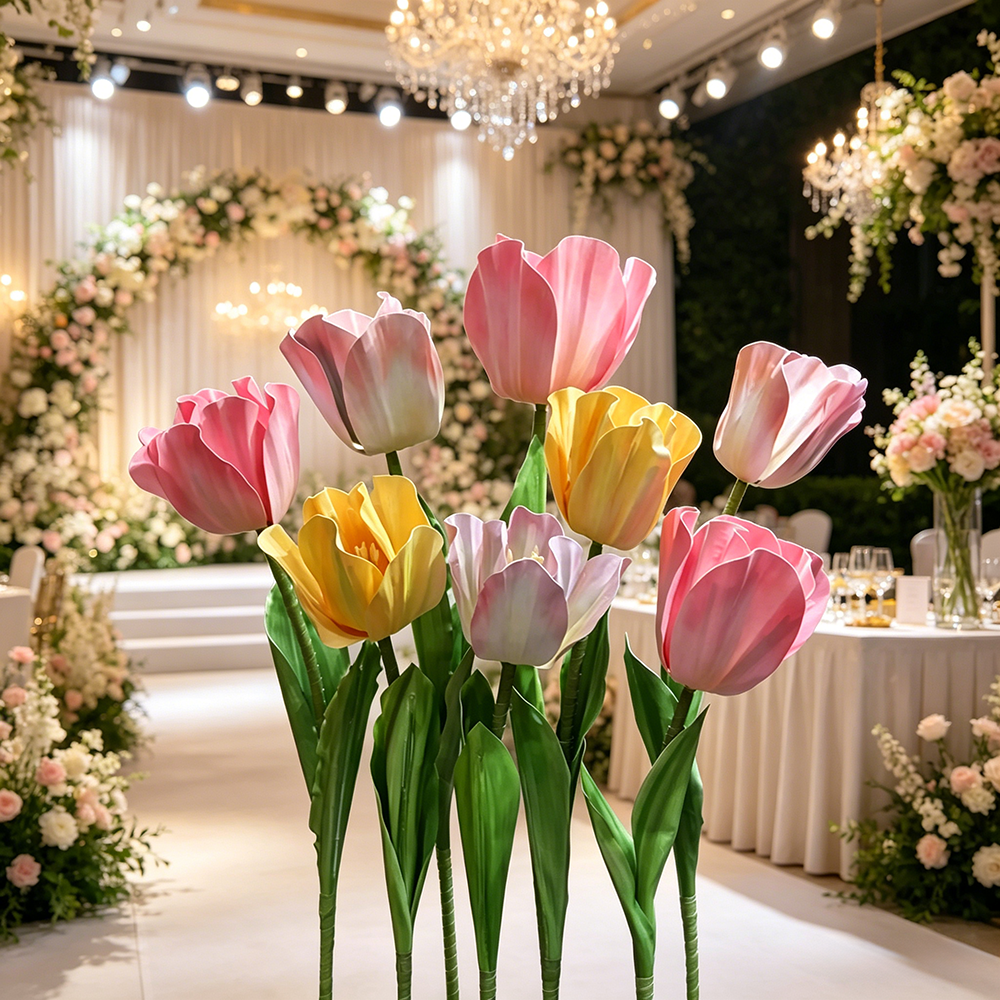 Flowerva Tulip Harmony Cluster Premium Decor—Set A