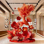 Flowerva Warm Tone Koi Spatial Set Premium Decor