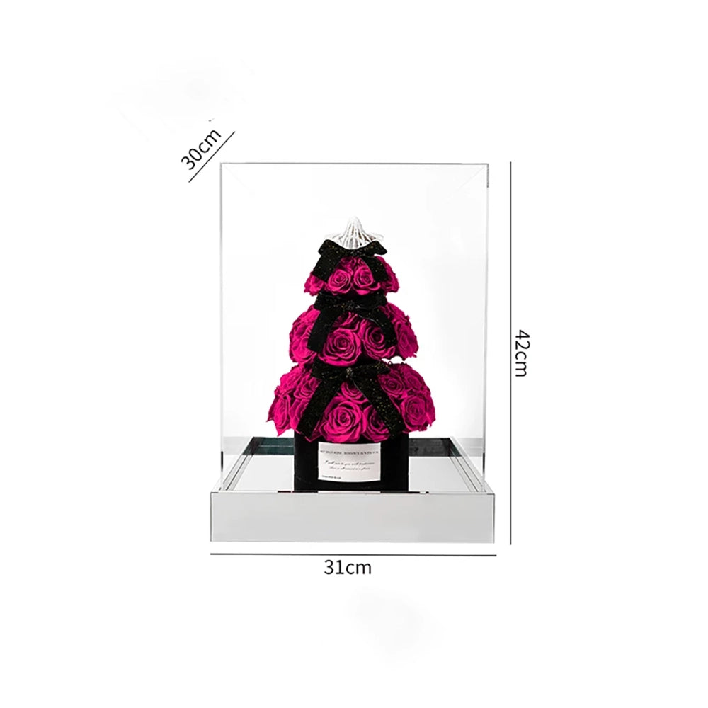 Flowerva Tiered Festive Sculpture Premium Decor
