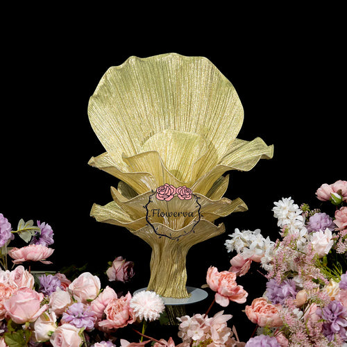 Flowerva Airy Champagne Gold Veil Eternal Table Flower