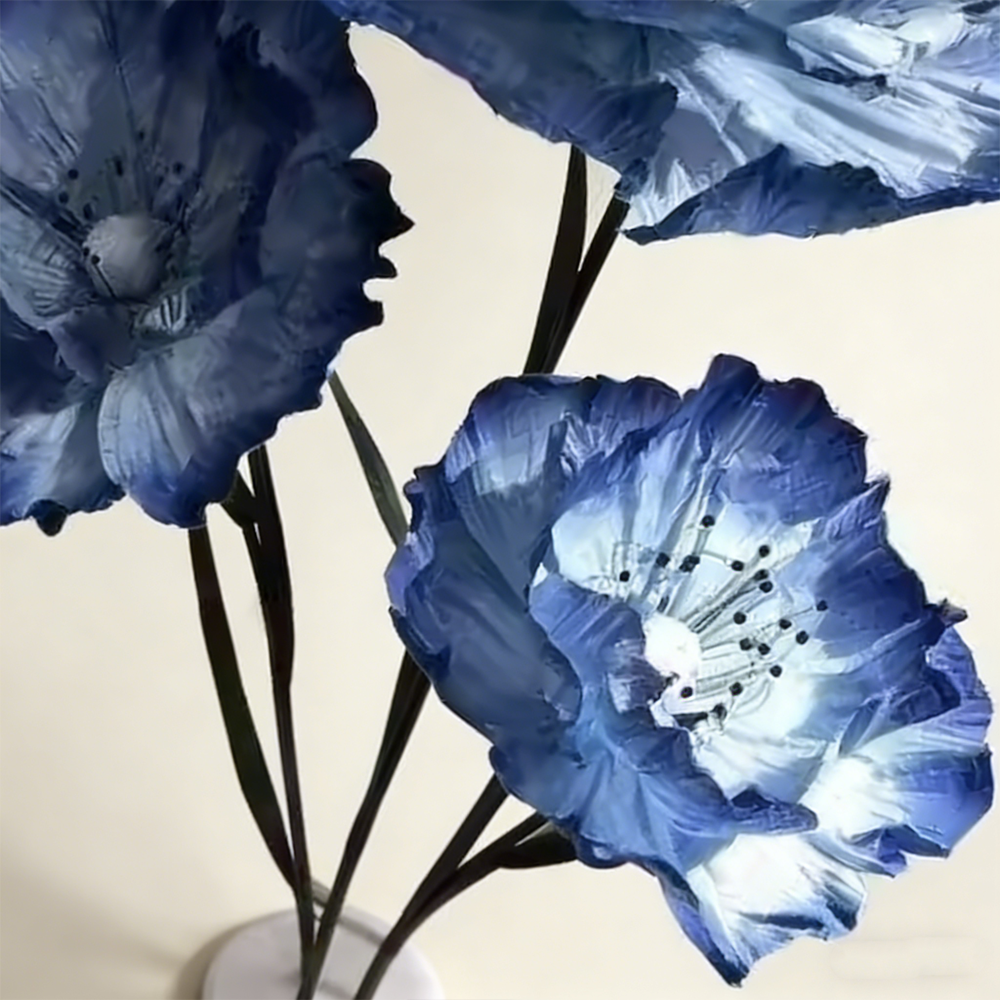 Flowerva Quiet Presence Midnight Blue Premium Flower