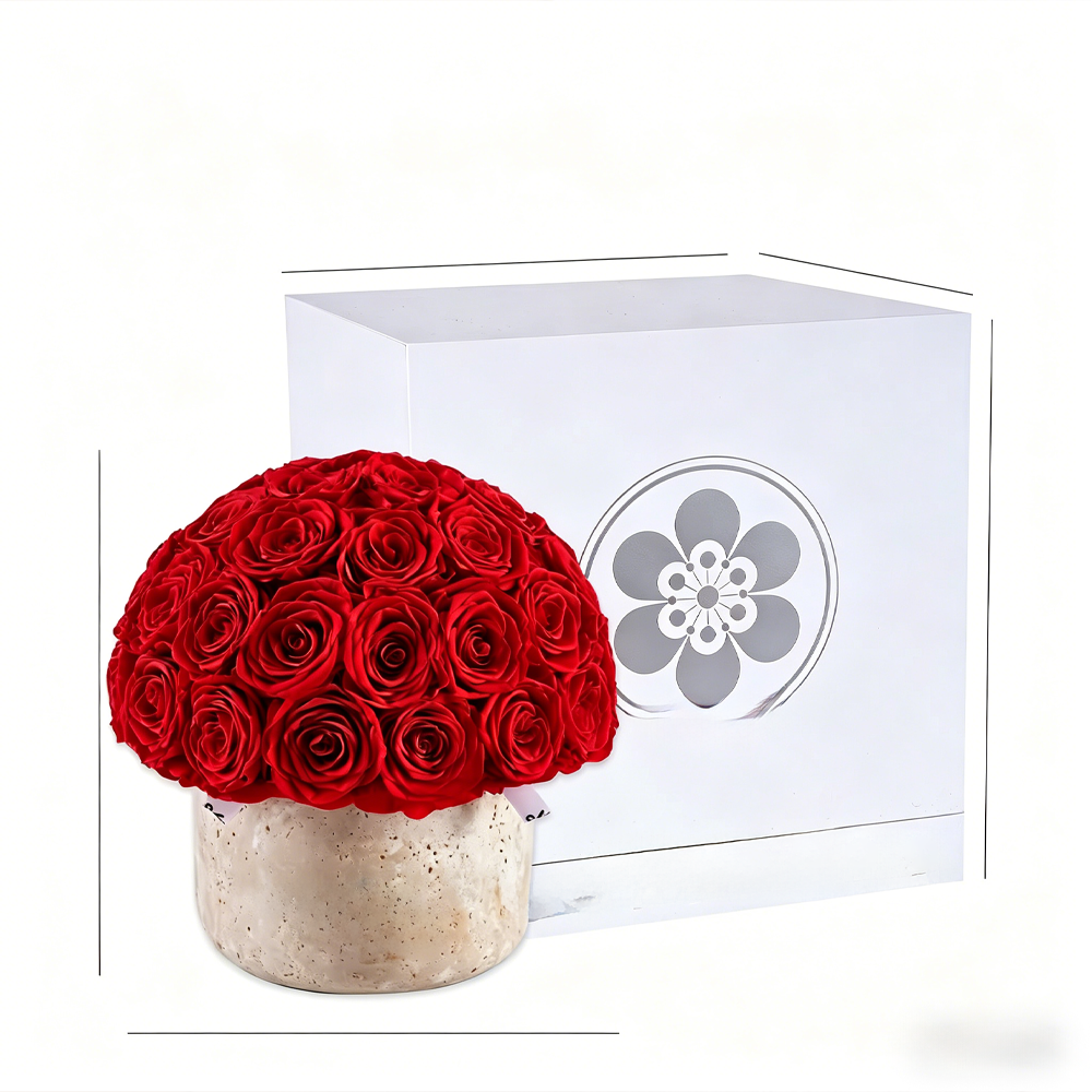 Premium Preserved Roses Crimson Gift Box