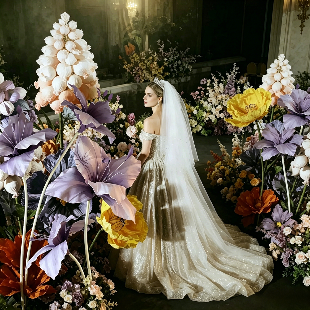 Flowerva Lilac Lily Artisan Premium Decor