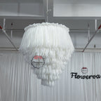 Flowerva Ethereal Feather Chandelier Wedding Decor