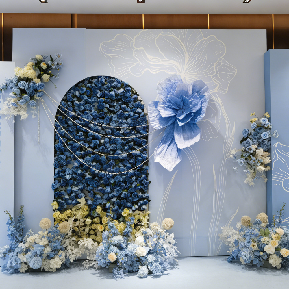 Flowerva Couture Crinkle Art Installation