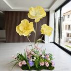 Flowerva Luxe Couture Ruffled Poppy Art Installation