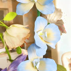 Flowerva Blue Orchid Chromatic Gradient Premium Decor