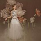Flowerva Veil Poppy Ensemble Premium Decor