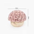 Flowerva Spherical Rose Silhouette Premium Decor