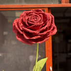 Flowerva Blazing Crimson Rose Premium Flower