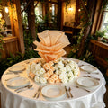 Flowerva Champagne Aura Pleat Table Flower