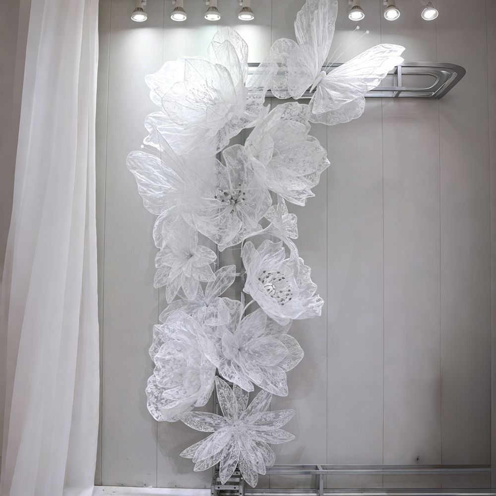 Flowerva Lace Silhouette Form Art Installation