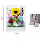 Flowerva Radiant Bloom Acrylic Display Premium Decor