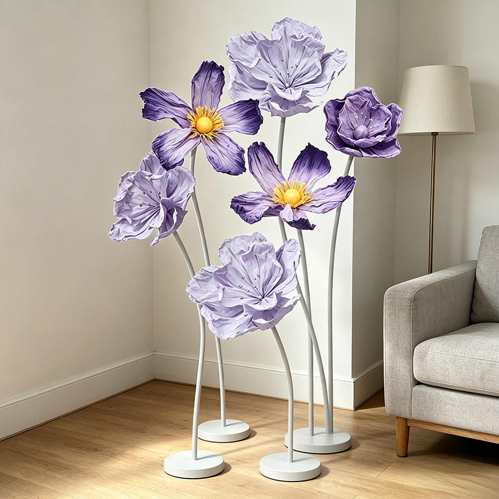 Flowerva Sculptural Petal Grove Premium Decor
