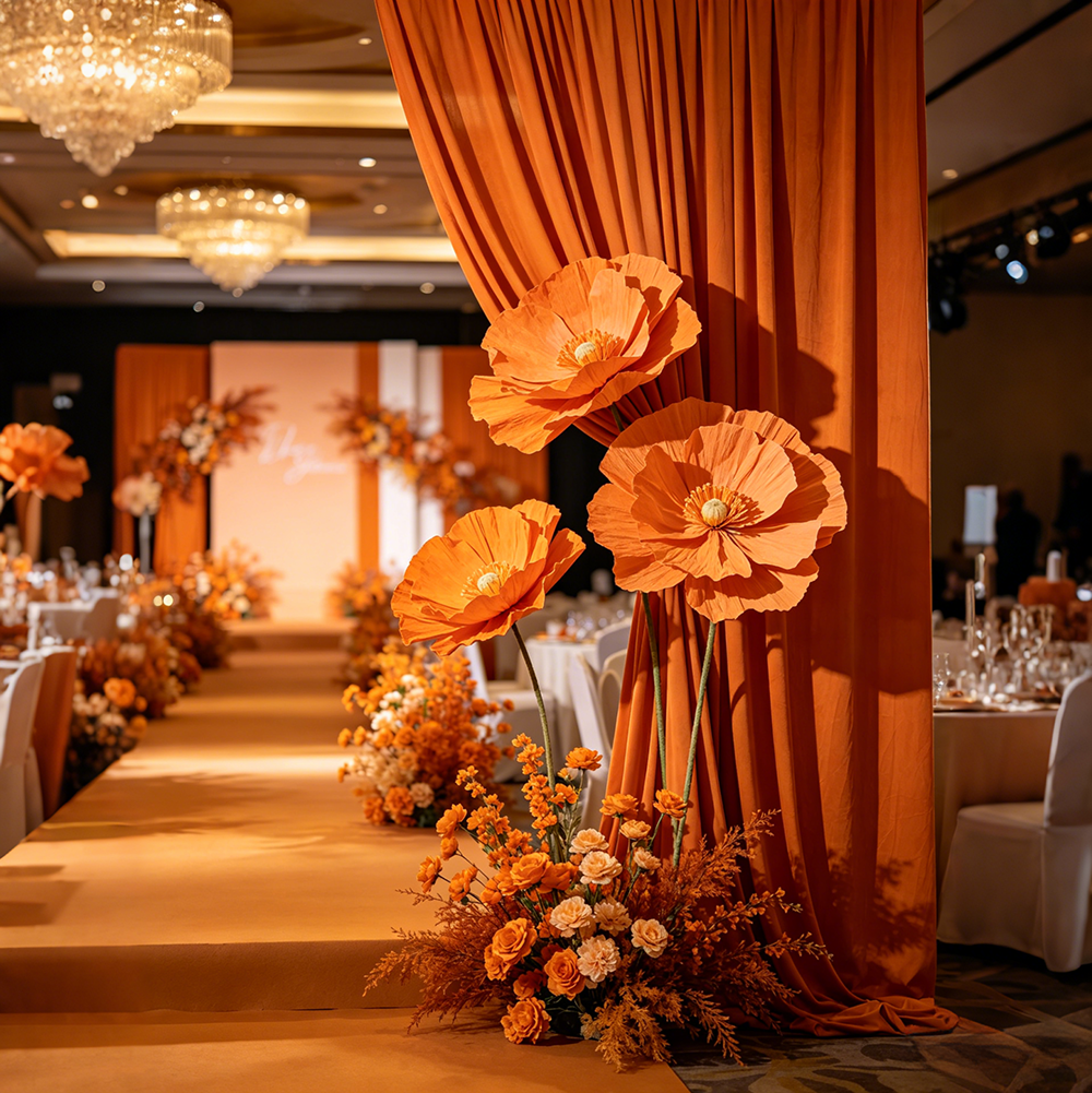 Flowerva Veil Poppy Ensemble Premium Decor