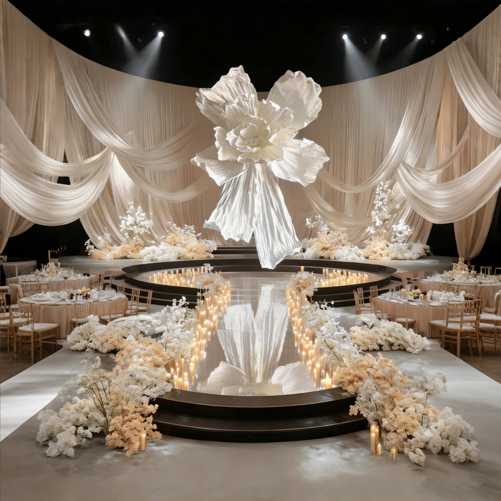 Flowerva Couture Crinkle Art Installation