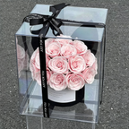 Premium Eternal Rose Sakura Pink Bucket Valentine's Gift Box