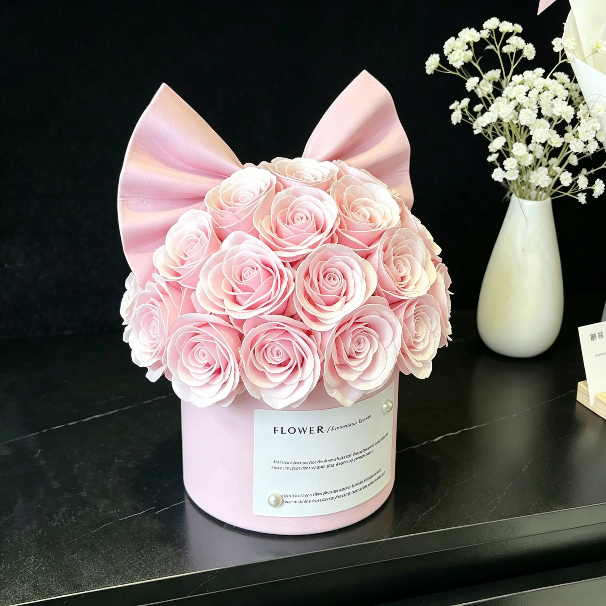 Premium Eternal Rose Bucket Valentine's Gift Box