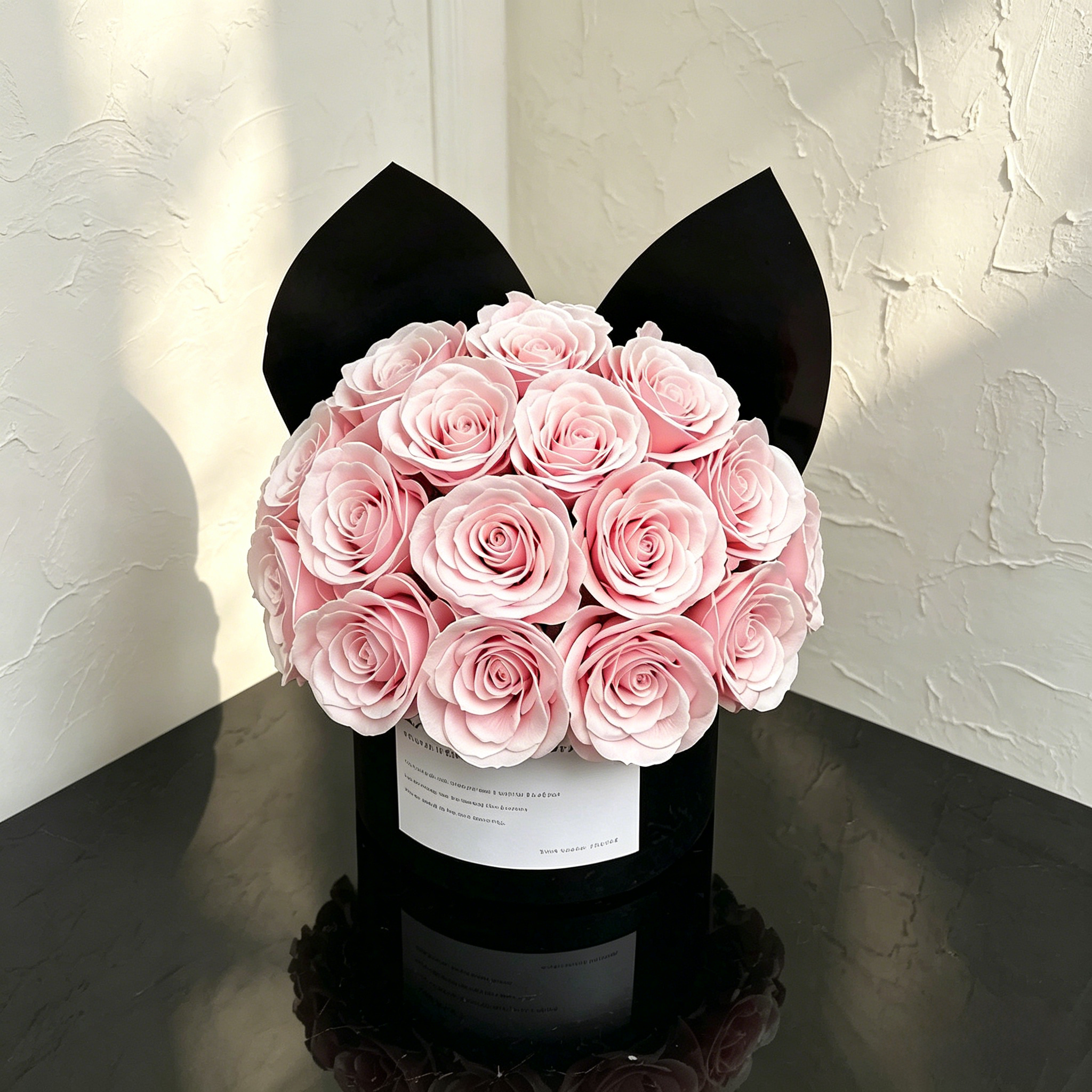 Premium Eternal Rose Sakura Pink Bucket Valentine's Gift Box