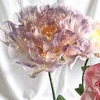 Flowerva Pink Purple Peony Luminara Glow Premium Decor