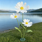 Flowerva Daisy Aetherial Bloom Premium Decor
