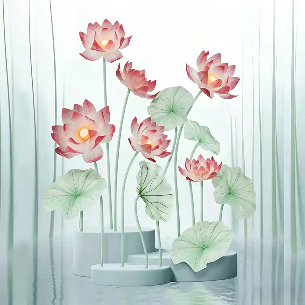 Flowerva Lotus Petal Etherea Premium Decor