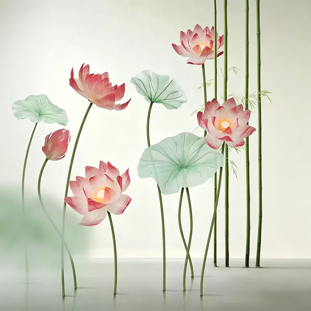 Flowerva Lotus Petal Etherea Premium Decor