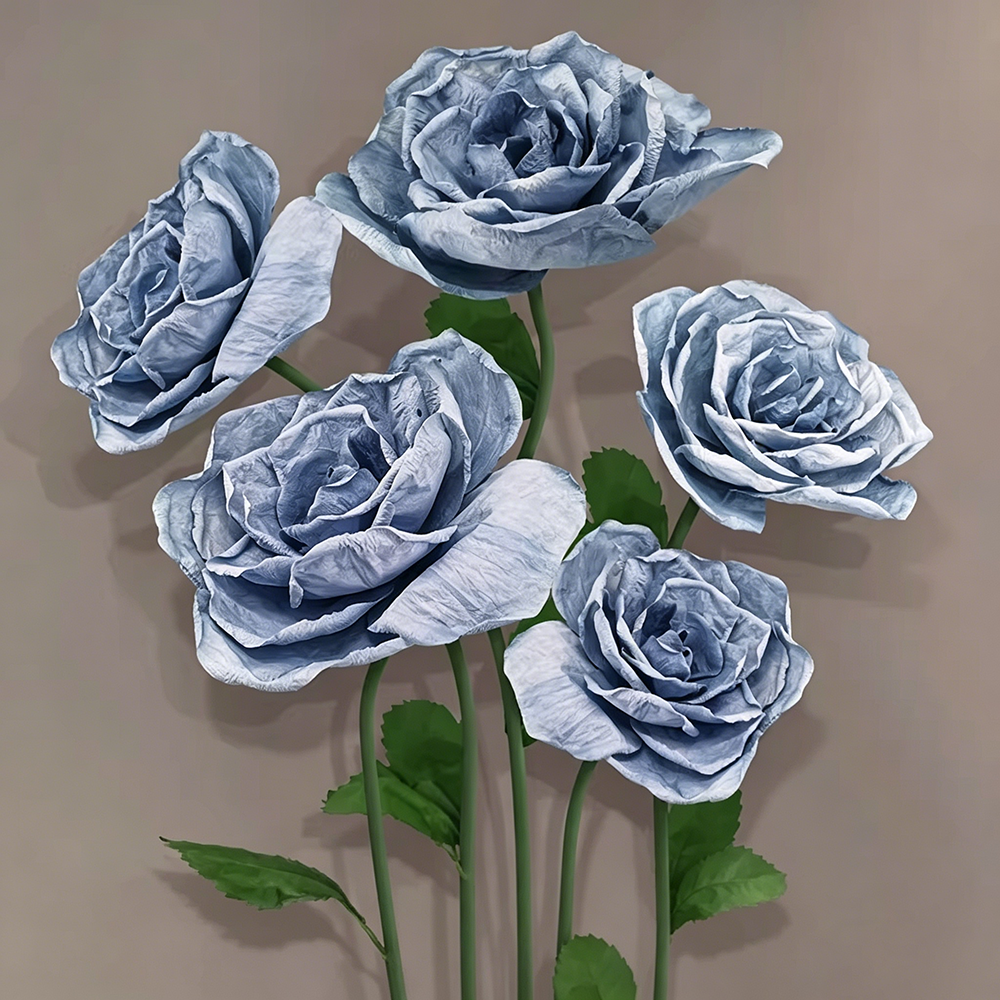 Flowerva Rose Cerulean Drift Premium Decor