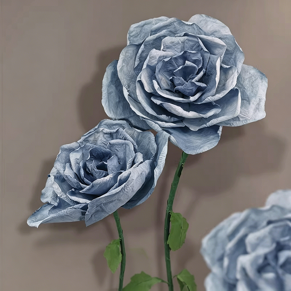 Flowerva Rose Cerulean Drift Premium Decor