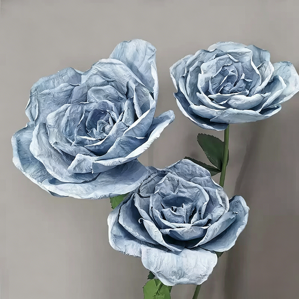 Flowerva Rose Cerulean Drift Premium Decor