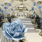 Flowerva Rose Cerulean Drift Premium Decor