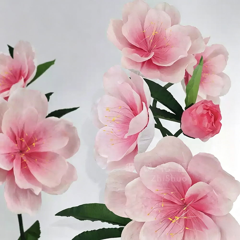 Flowerva Peach Blossom Aetheria Bloom Premium Decor