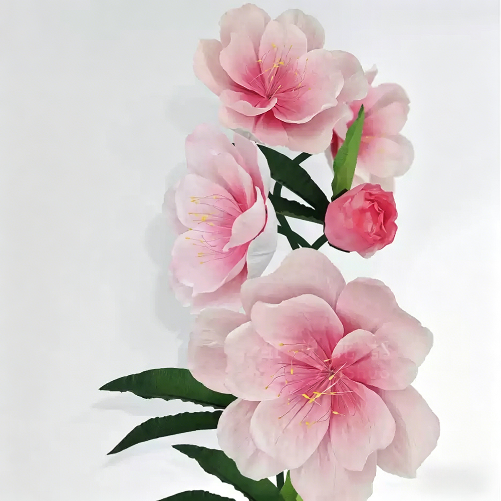 Flowerva Peach Blossom Aetheria Bloom Premium Decor