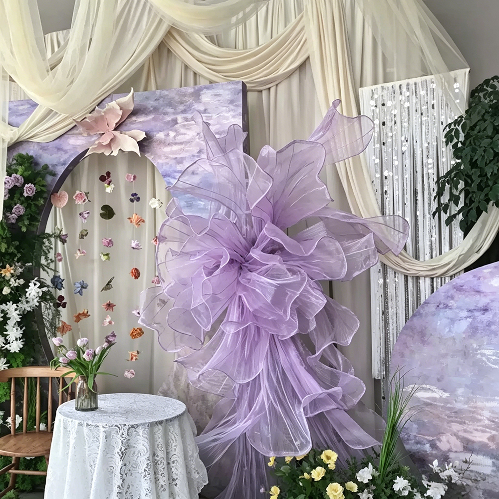 Flowerva Stellar Veil Sculptural Premium Decor