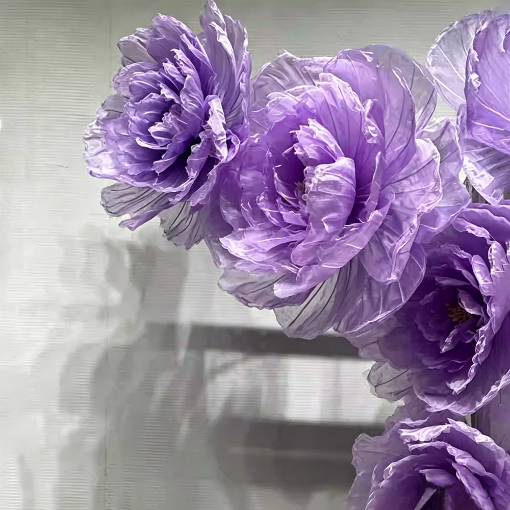 Flowerva Peony Veil Luminara Premium Decor
