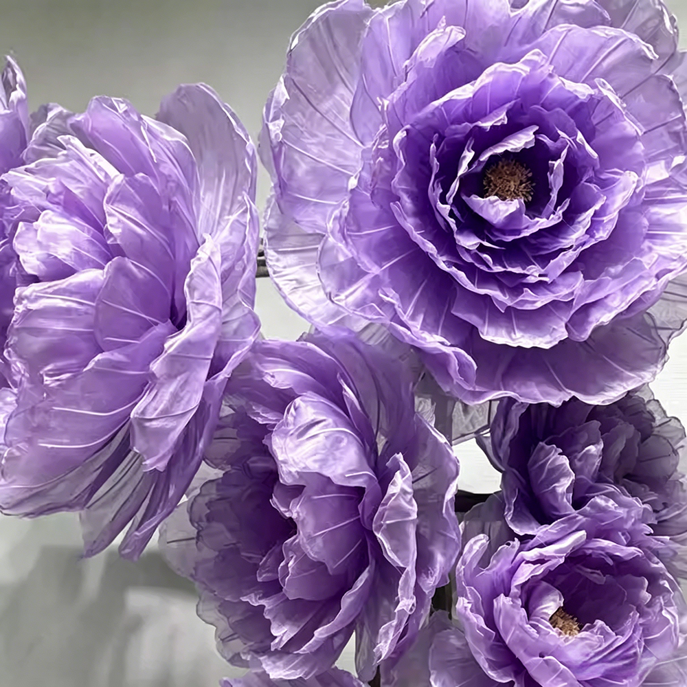 Flowerva Peony Veil Luminara Premium Decor