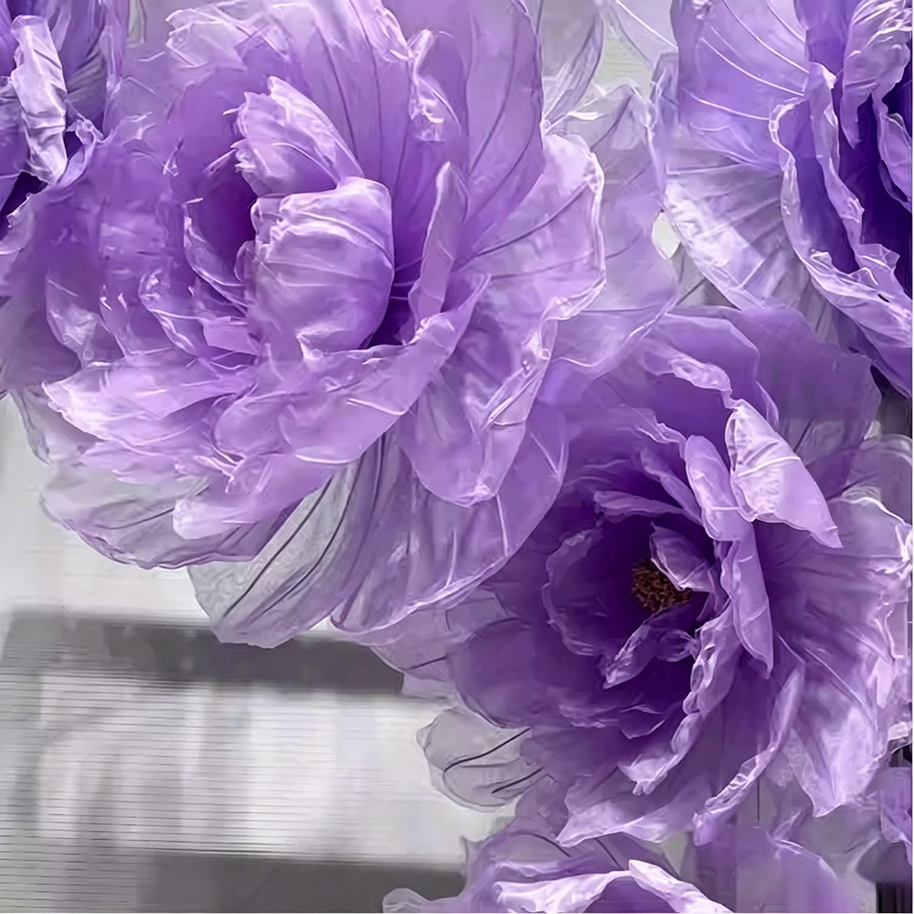 Flowerva Peony Veil Luminara Premium Decor